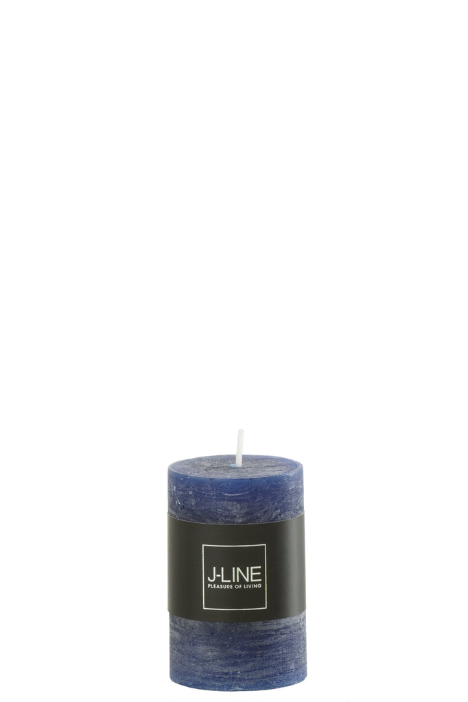 Cilinderkaars Donkerblauw Klein 18H