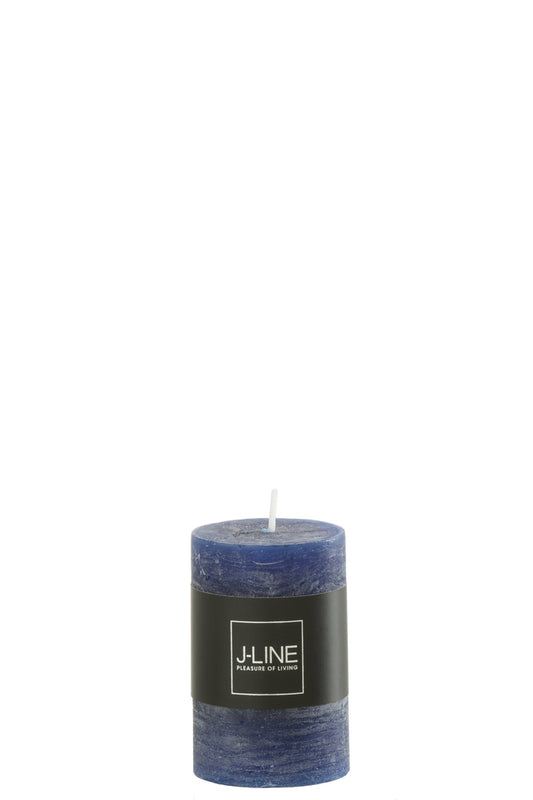 Cilinderkaars Donkerblauw Klein 18H