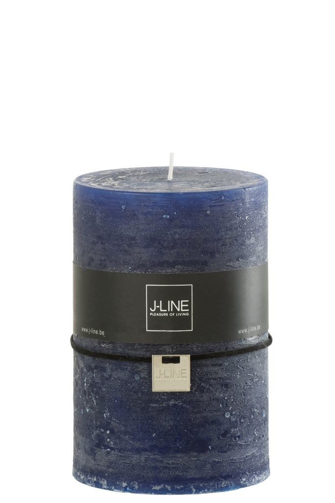 Cilinderkaars Donkerblauw Extra Groot 120H