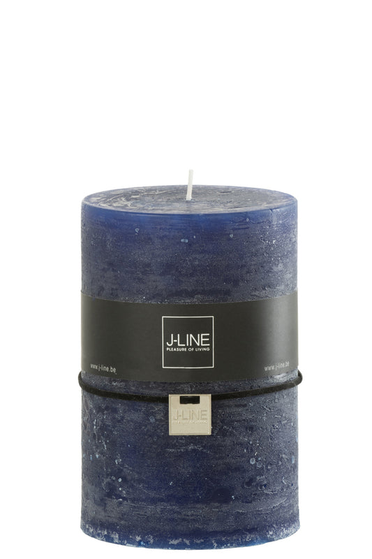 Cilinderkaars Donkerblauw Extra Groot 120H
