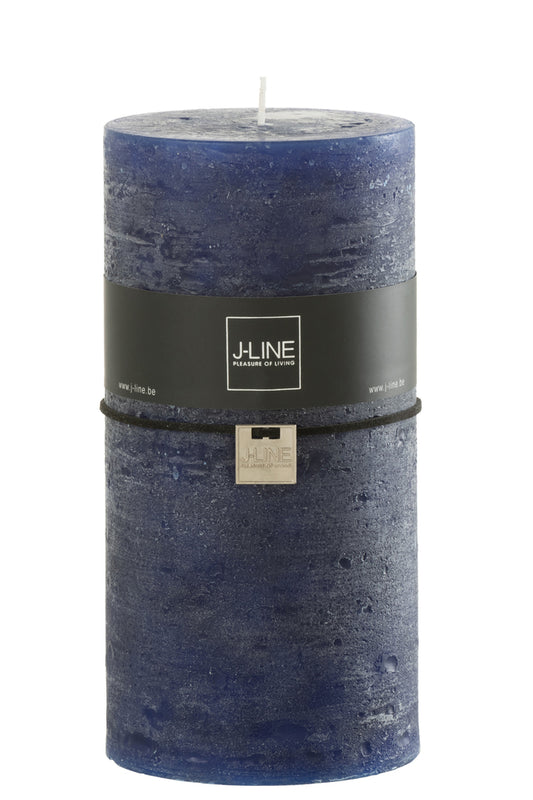 Cilinderkaars Donkerblauw Extra Extra Groot 140H
