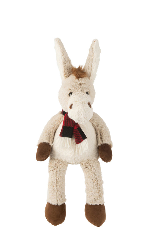 Ezel+Sjaal Pluche Polyester Beige/Bruin Medium