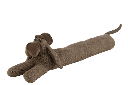 Deurstopper Hond Huisdier Liggend Textiel Bruin