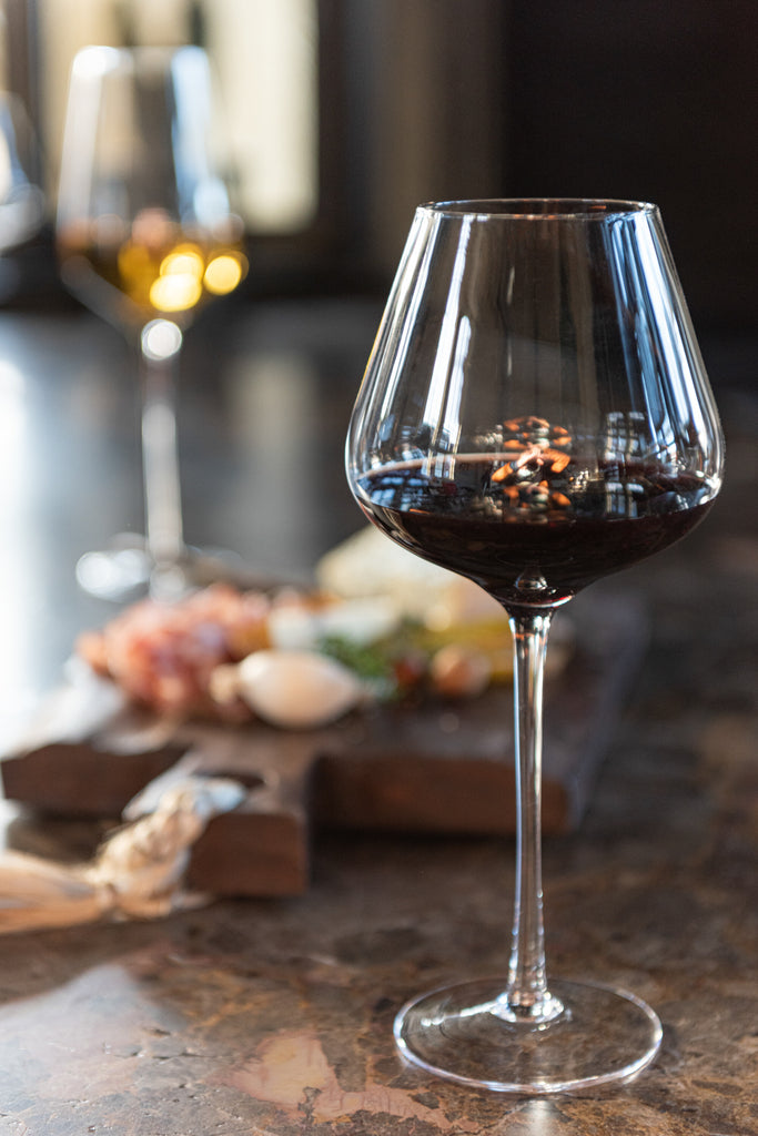 Drinkglas Breed Wit Wijn Kristalglas Transparant