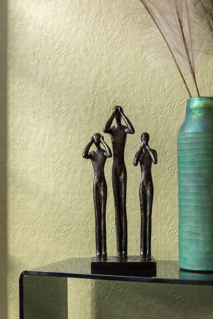 Figuren Zien/horen/spreken Poly Donkerbruin