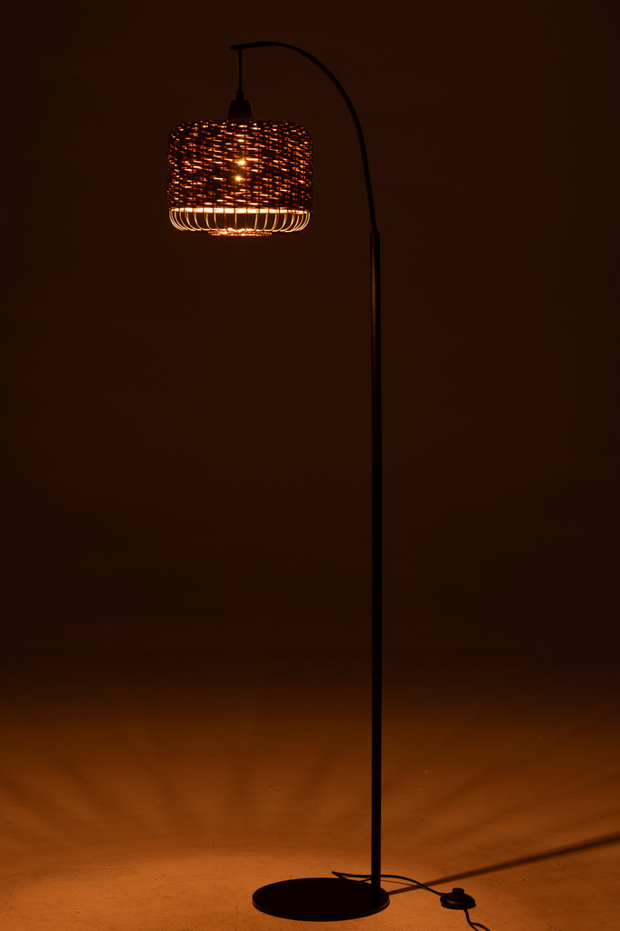 Staande lamp Lantaarn Metaal Natuurlijk
