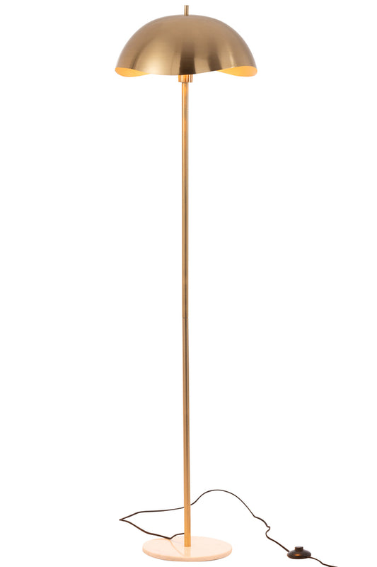 Staande lamp Metaal/Marmer Goud
