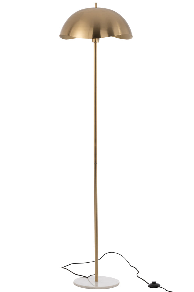 Staande lamp Metaal/Marmer Goud