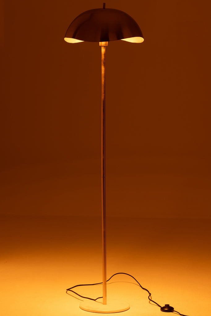 Staande lamp Metaal/Marmer Goud