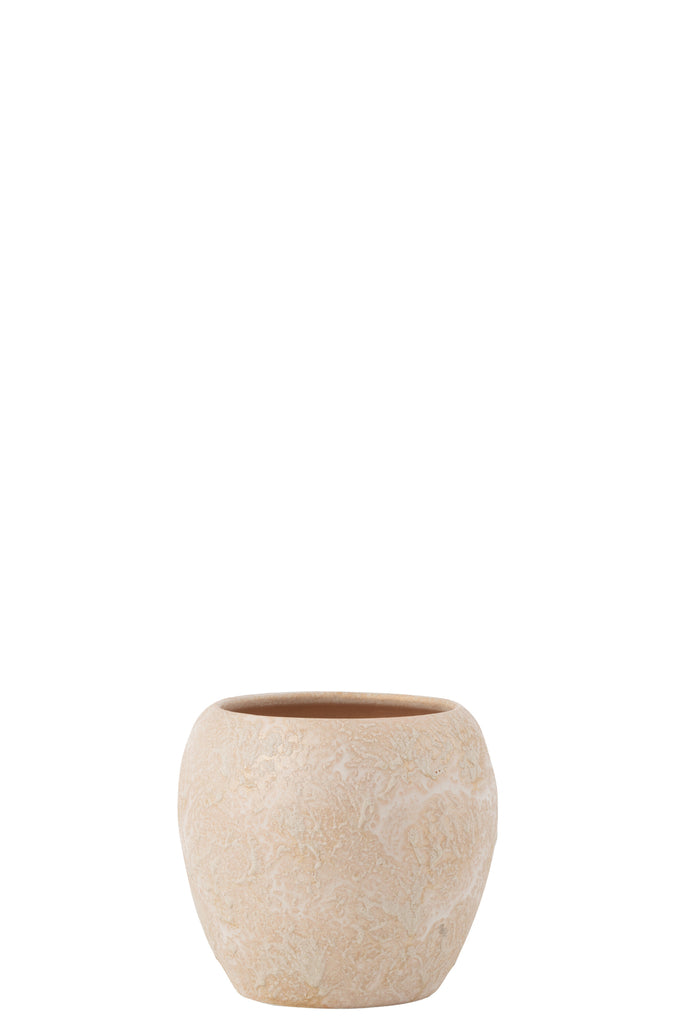 Bloempot Rond Terra Rose Goud Groot