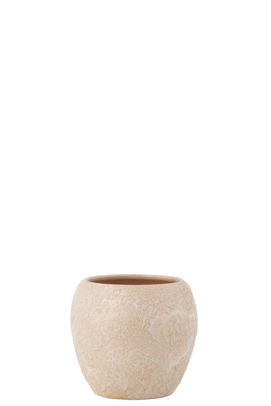 Bloempot Rond Terra Rose Goud Groot