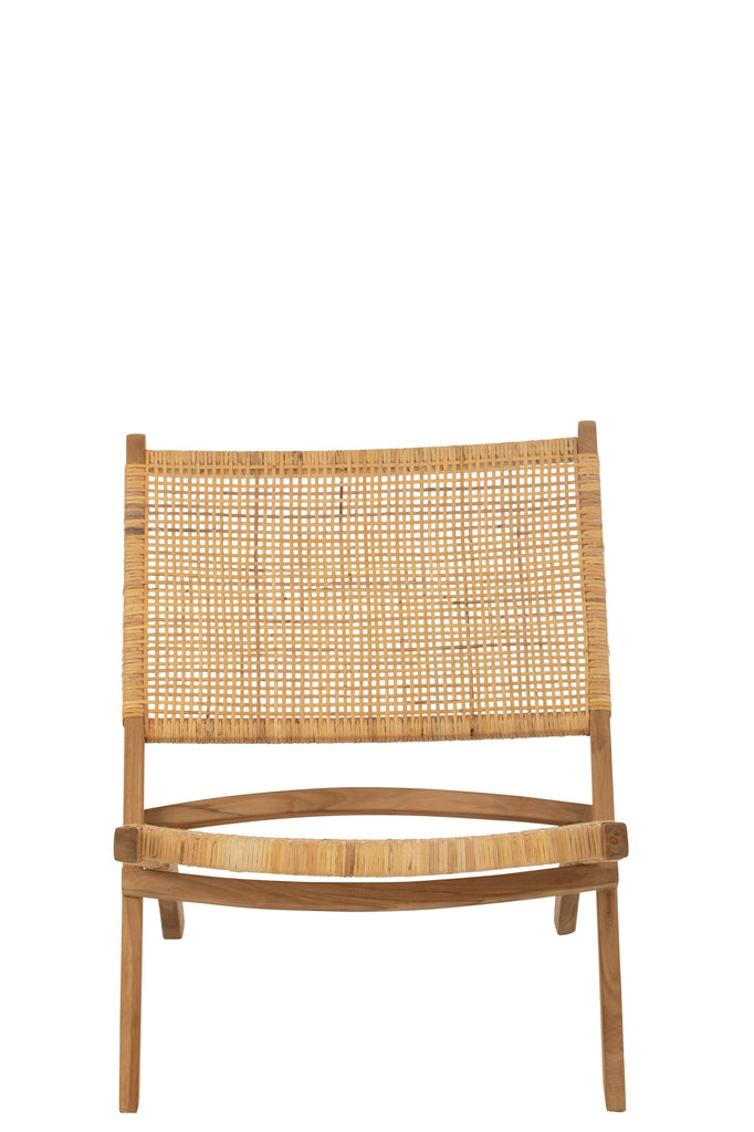 Vouwstoel Rotan/Teak Natuurlijk