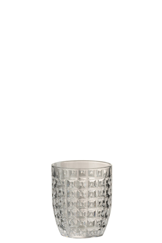 Glas reliëf ontwerp glas transparant