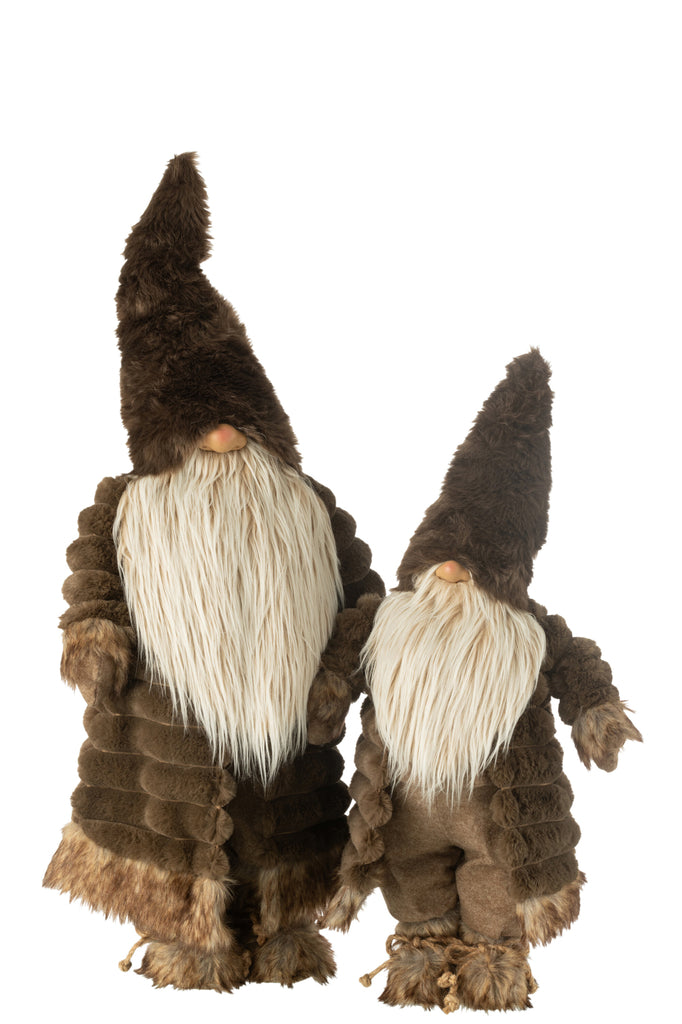 Gnome Forest Textiel Bruin Groot