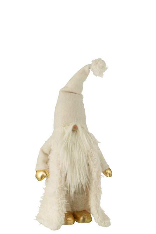 Gnome Lange Jas Textiel Crème/Goud Klein