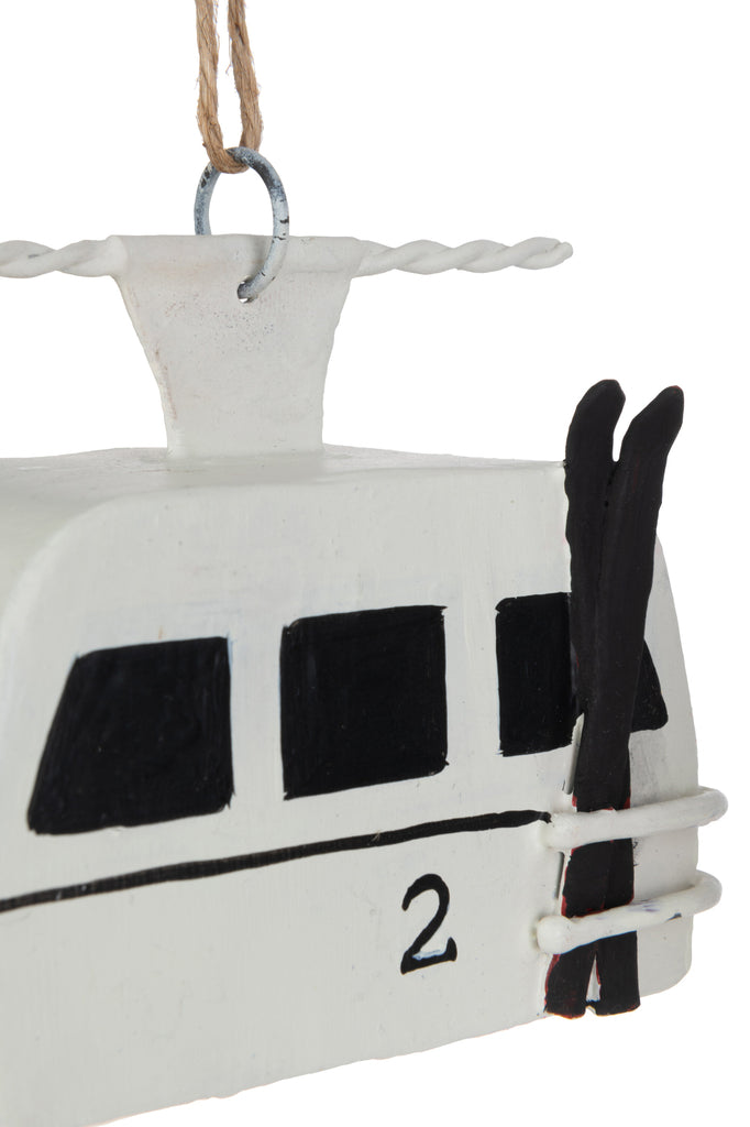 Hangers Ski Cabin Metaal Zwart/Wit Assortiment Van 4