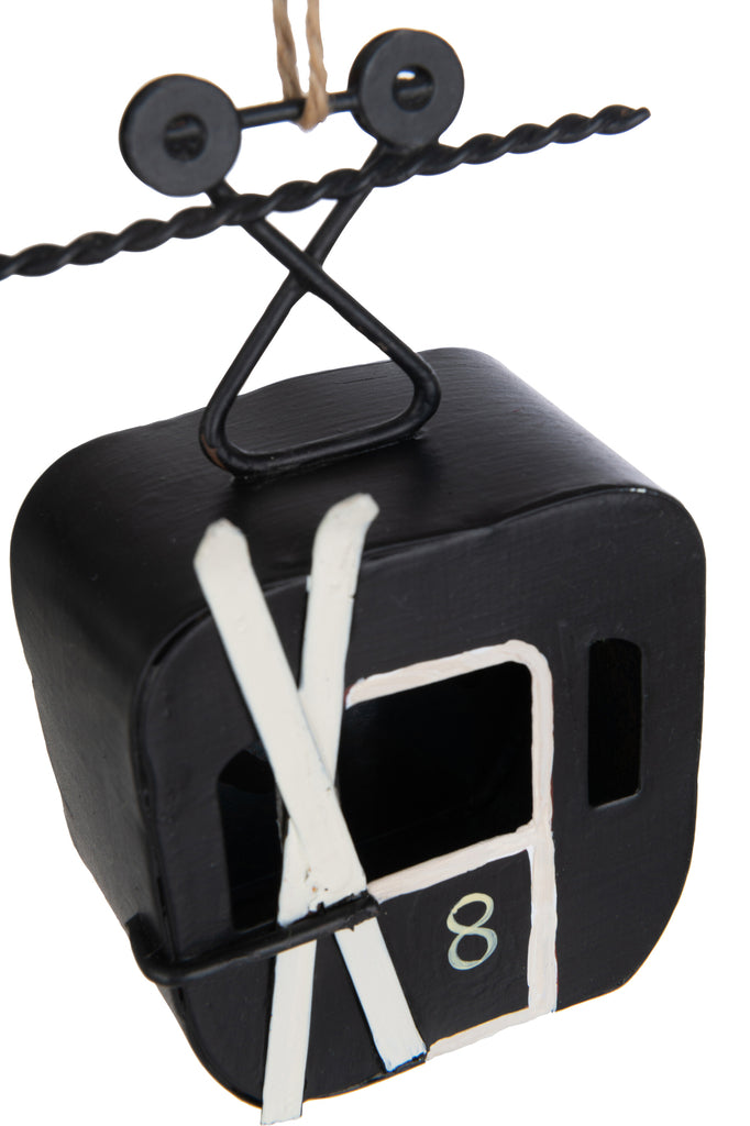 Hangers Ski Cabin Metaal Zwart/Wit Assortiment Van 4