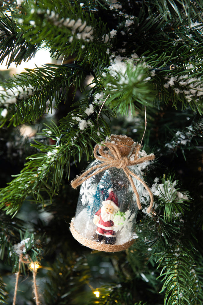 Hanger Fles Kerst Figuur Glas Helder Assortiment Van 3