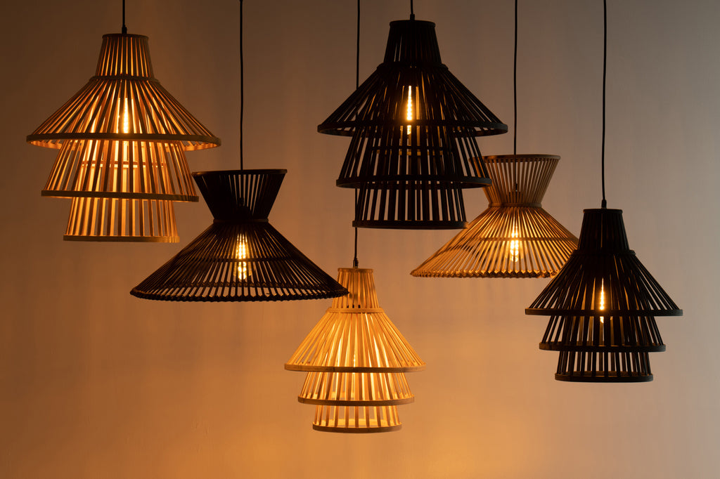 Hanglamp Lagen Bamboe Natuurlijk Groot