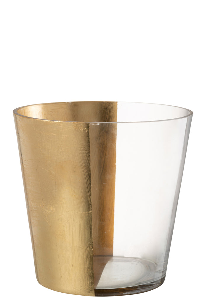 Hurricane Boe Glas Transparant/Goud Groot