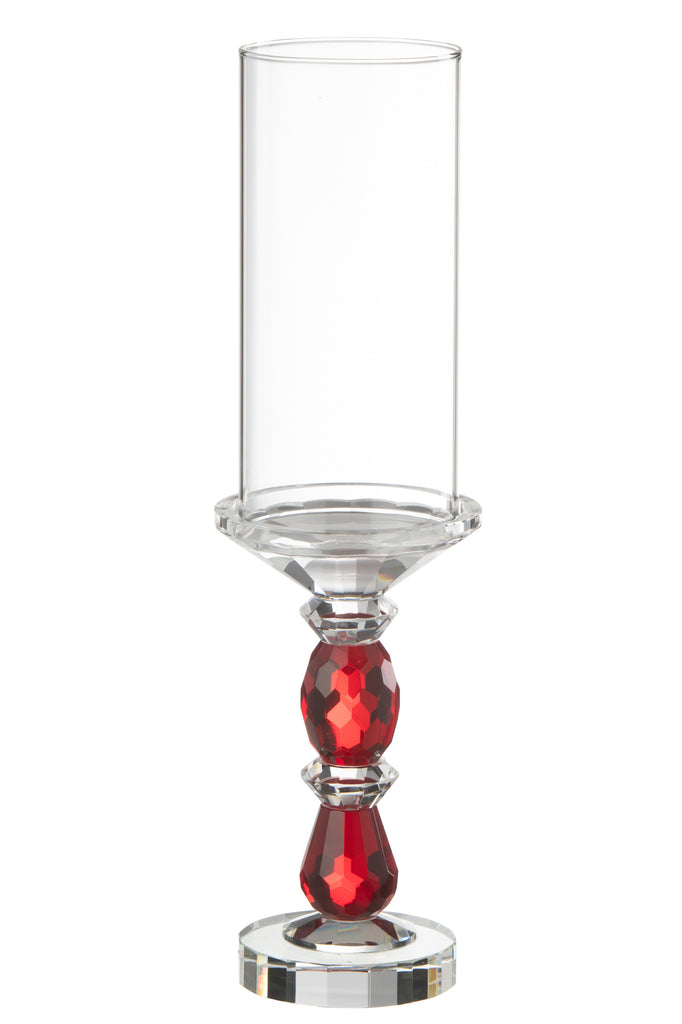 Hurricane Marie Crystal Rood/Transparant Groot