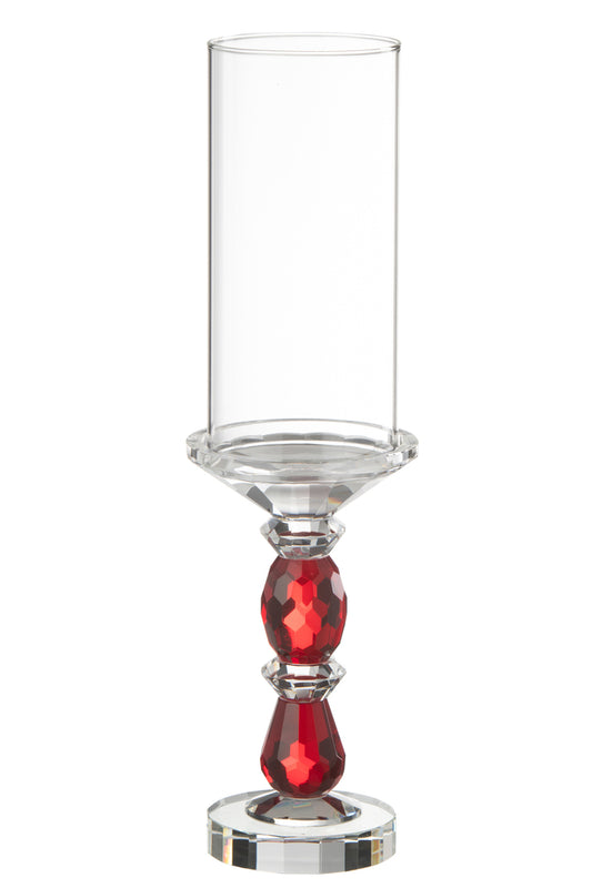 Hurricane Marie Crystal Rood/Transparant Groot