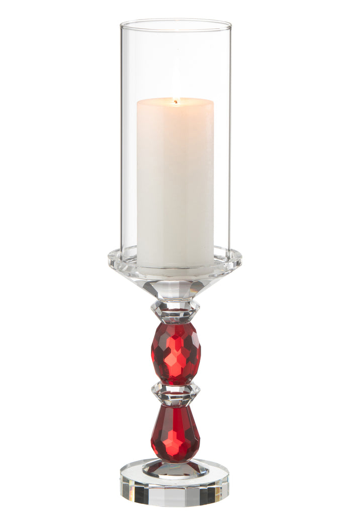 Hurricane Marie Crystal Rood/Transparant Groot