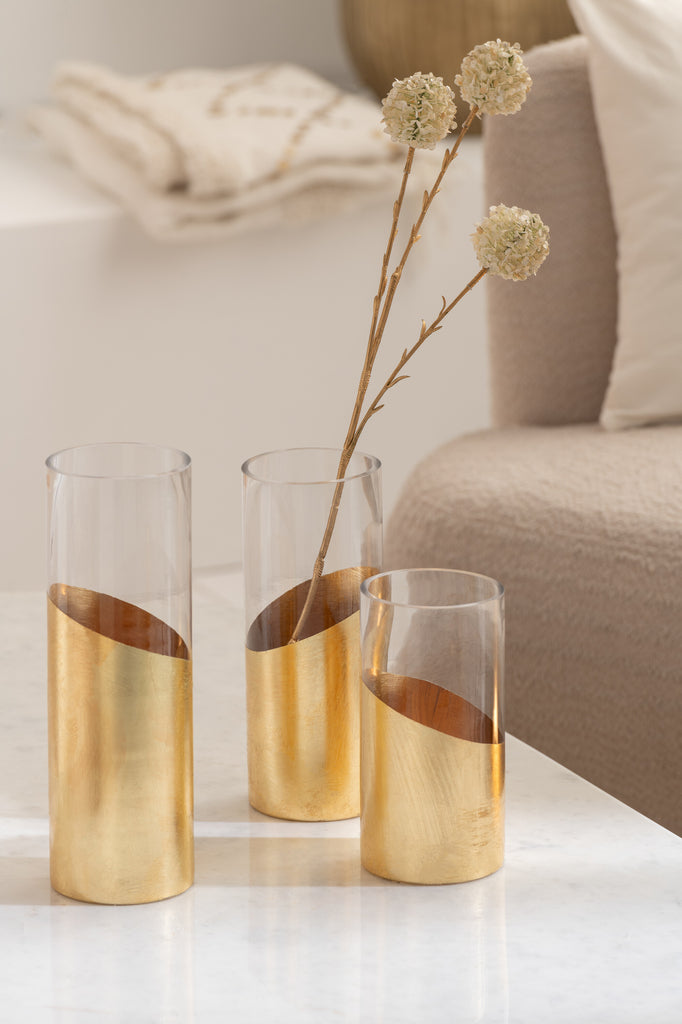 Hurricane Moa Glas Transparant/Goud Groot