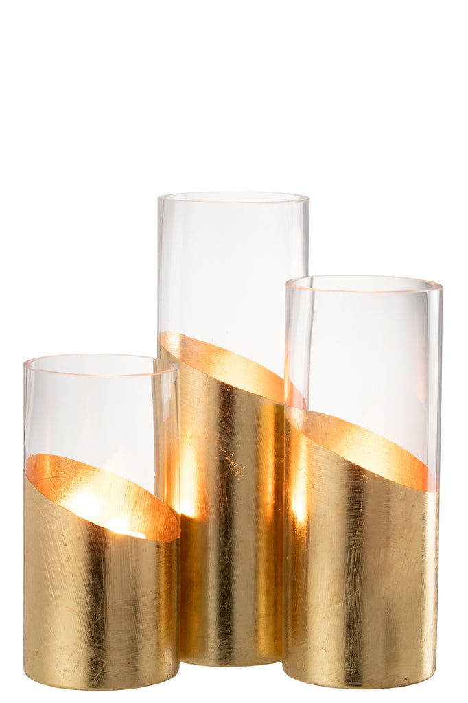 Hurricane Moa Glas Transparant/Goud Groot