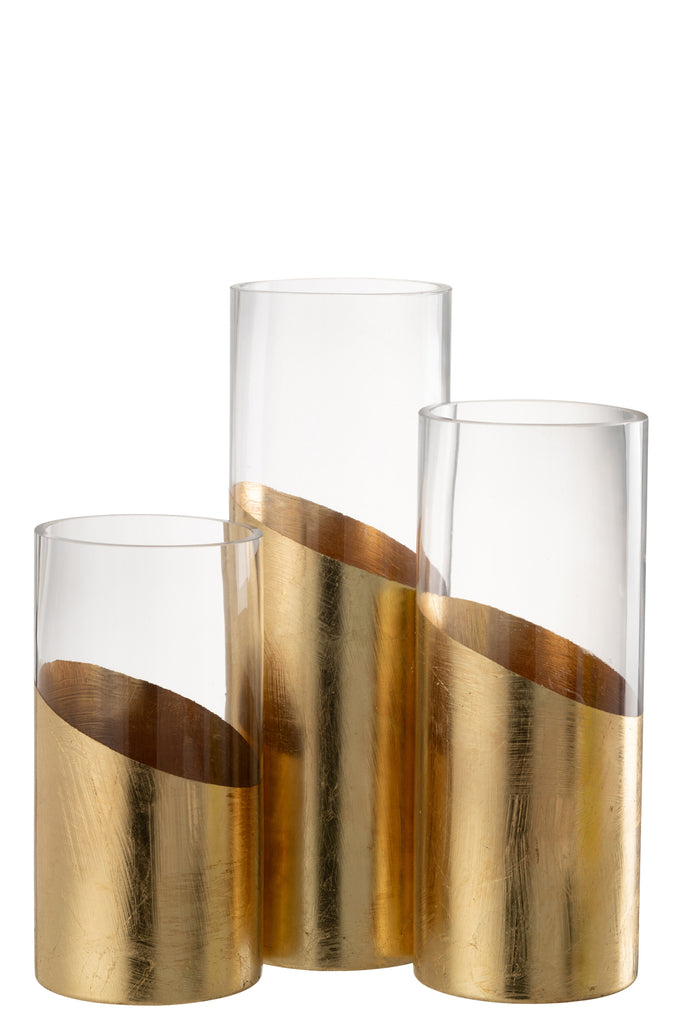 Hurricane Moa Glas Transparant/Goud Groot