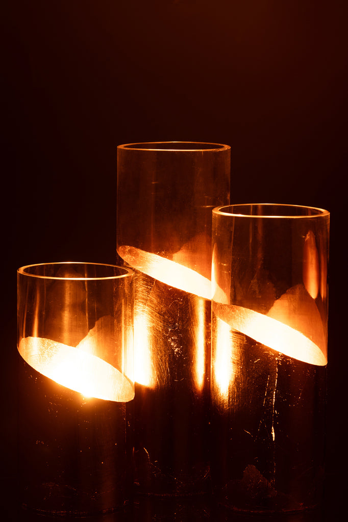 Hurricane Moa Glas Transparant/Goud Groot