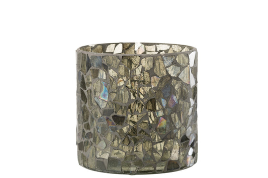 Orkaan Mozaïek Glas Grijs/Groen Groot