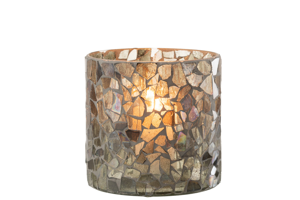 Orkaan Mozaïek Glas Grijs/Groen Groot
