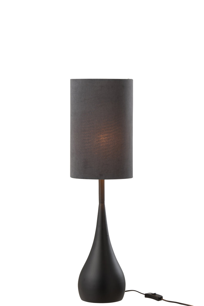 Lamp Drop Iron/Fluwelen Zwart/Grijs Klein