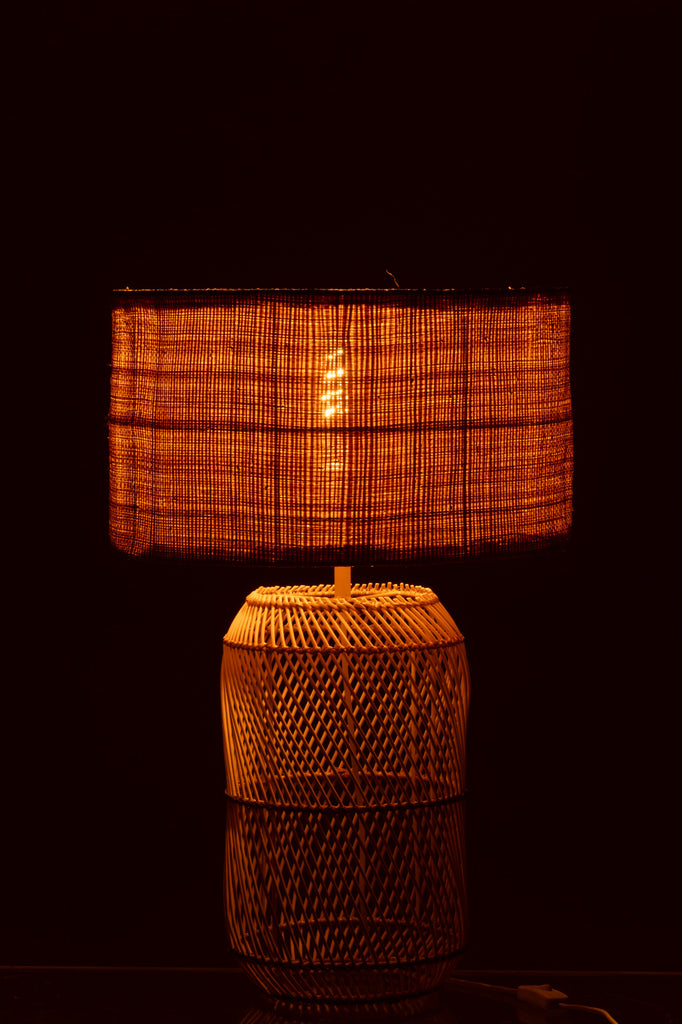 Lamp Mush Linnen/Bamboe Natuurlijk