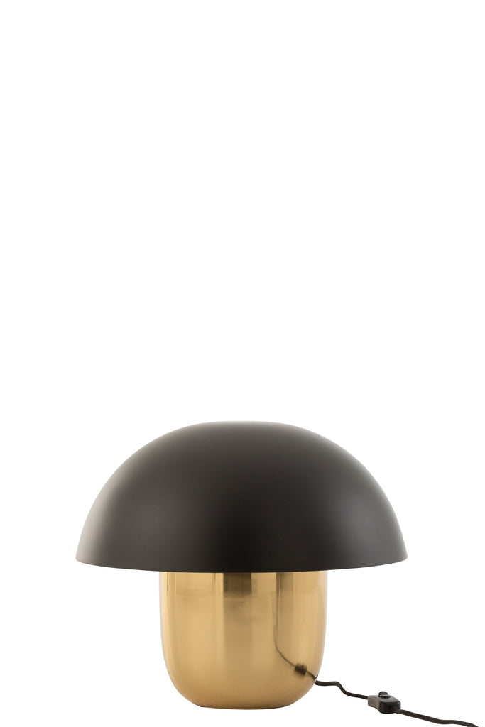 Lamp Paddenstoel IJzer Zwart/Goud Klein