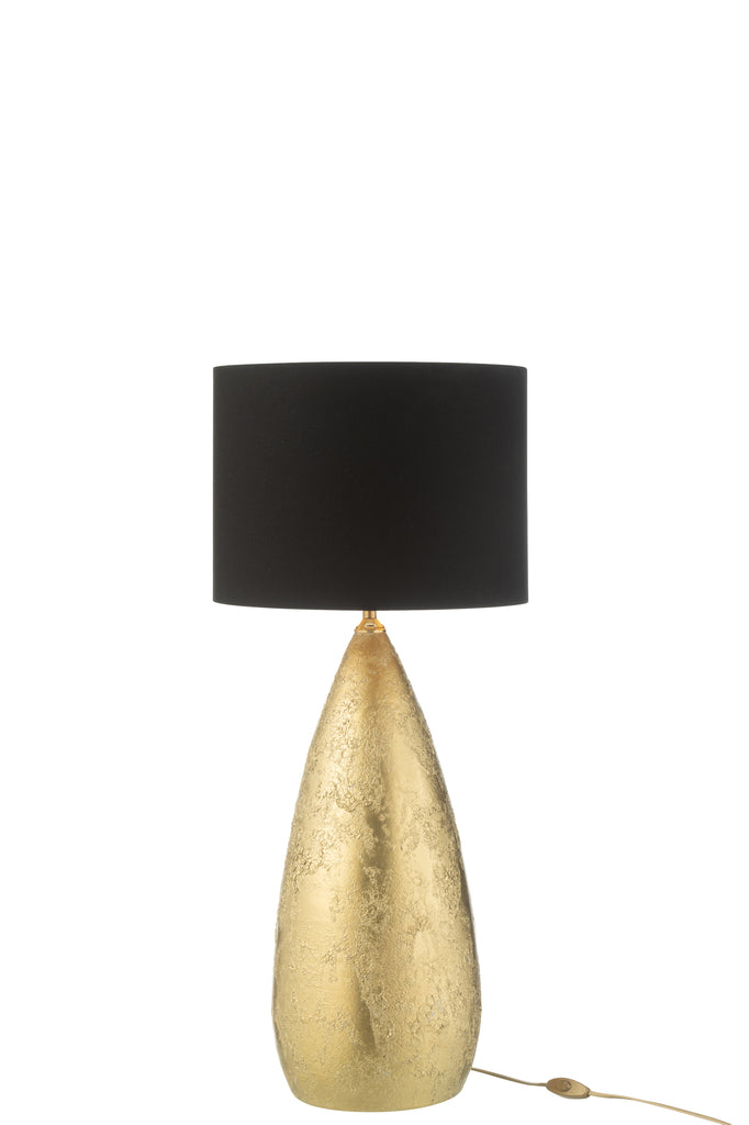 Lamp+kap Druppel Keramiek Goud Klein