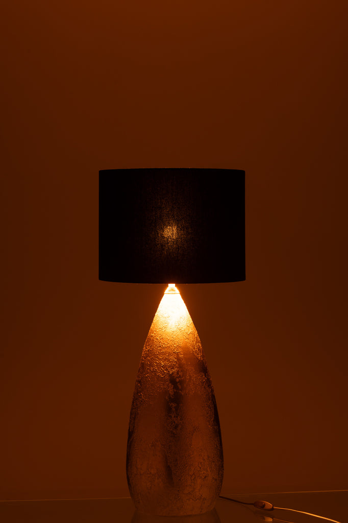 Lamp+kap Druppel Keramiek Goud Klein