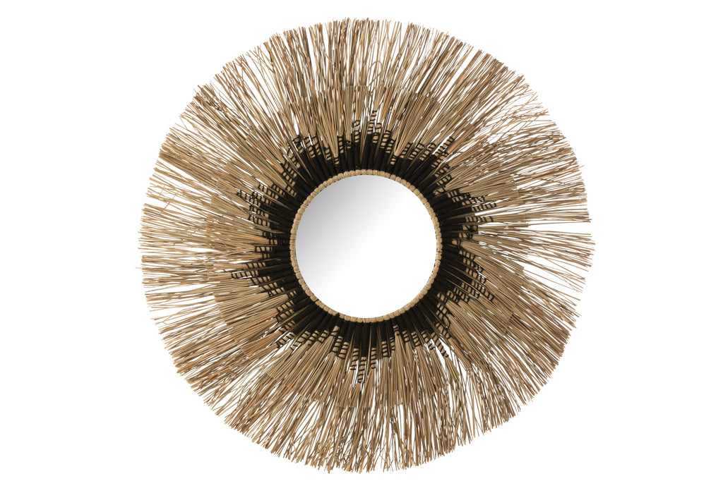 Mirror Melissa Straw Natural/Zwart Groot