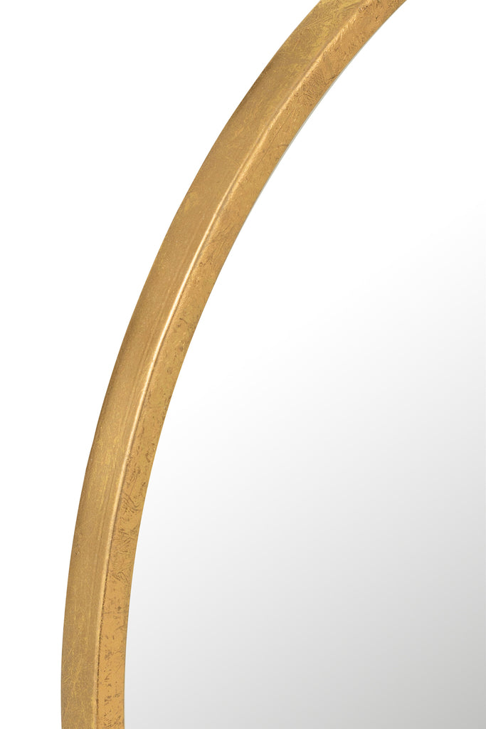 Spiegel Mona Rond IJzer/Glas Goud Medium
