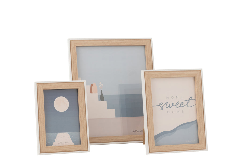 Fotolijst Chloe Mdf Naturel/Wit Groot