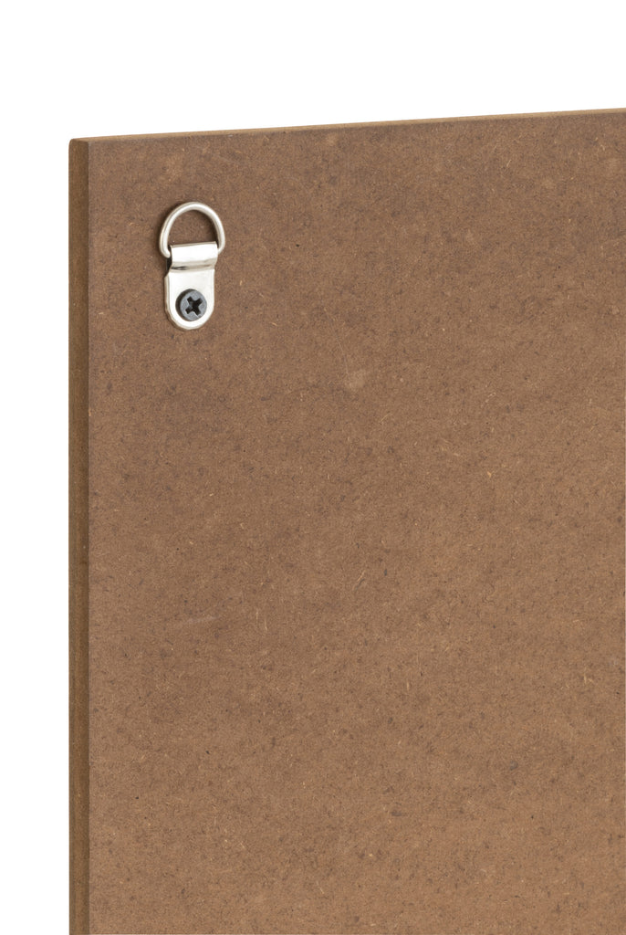 Placard Horizontaal Fr Wit Tex Hout Natuurlijk Assortiment Van 4