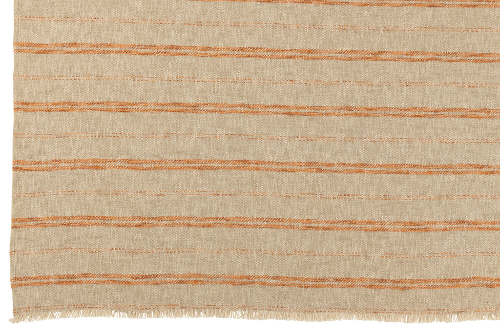 Plaid Strepen Linnen/Katoen Beige/Roest