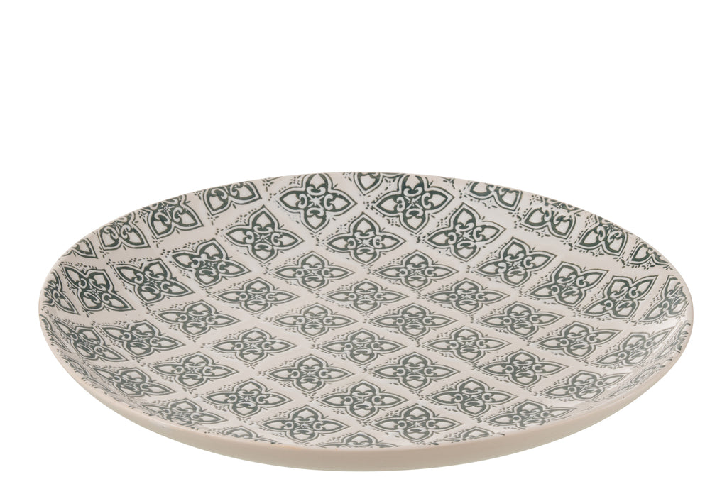 Bord Decoratief Kousa Porselein Blauw/Wit