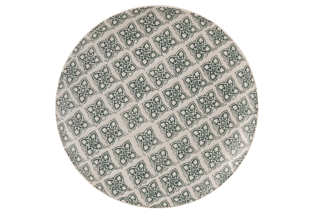 Bord Decoratief Kousa Porselein Blauw/Wit