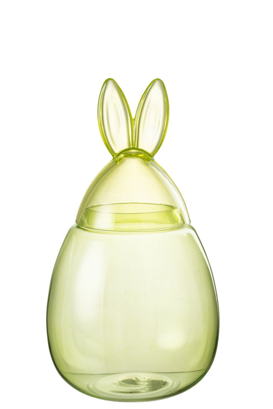 Pot Konijn Glas Groen Groot