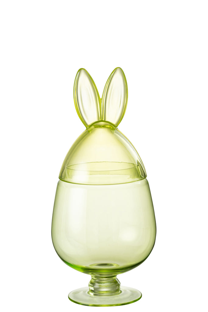 Pot Konijn Glas Groen Medium