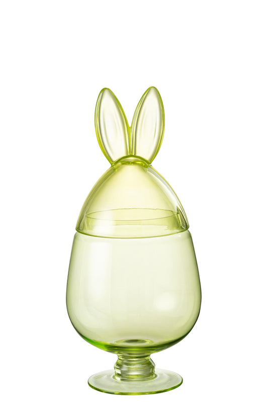 Pot Konijn Glas Groen Medium
