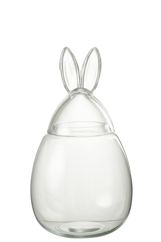 Pot Konijn Glas Transparant Groot
