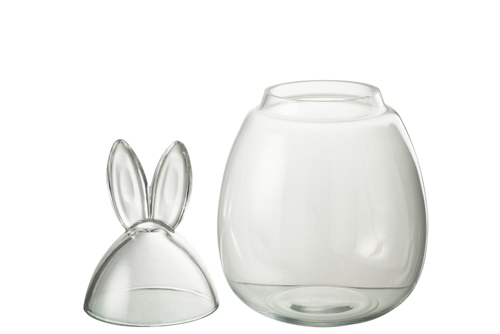 Pot Konijn Glas Transparant Groot